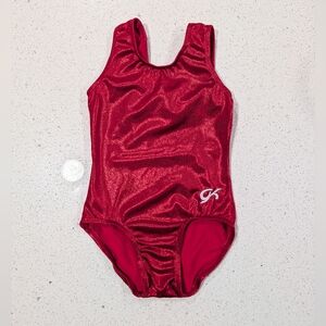 BEAUTIFUL CHRISTMAS RED GK ELITE Gymnastics Dance Leotard Small Mystique XMAS